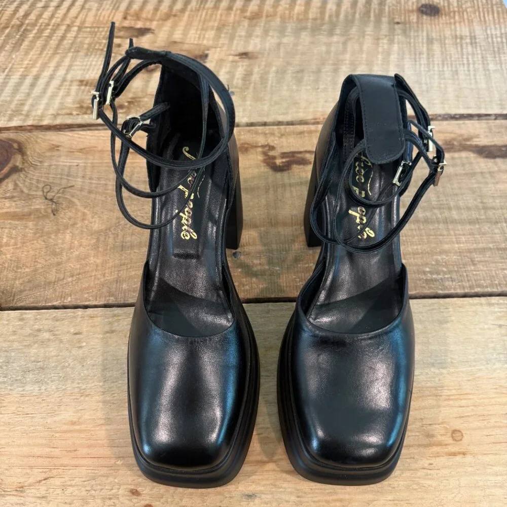 Free People Fp Collection - Brooke Buckle Mary Jane Platforms NEW Size 8.5